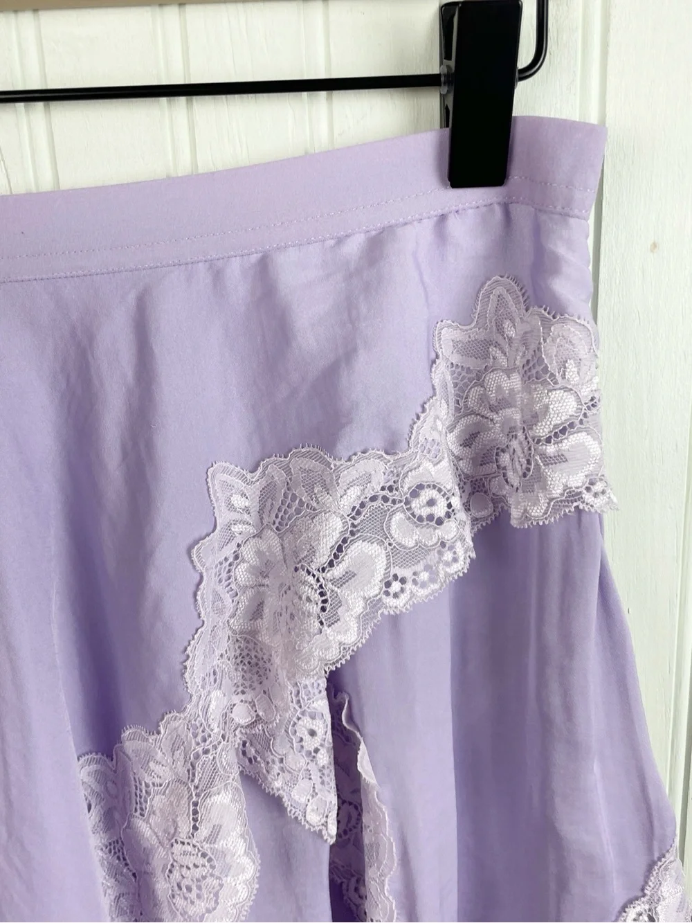 Intimately Free People Neon Nights Half Slip Lilac Skirt XS Lace Coquette Fairy